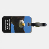 Bald Eagle Flyby Up Close ラゲッジタグ (裏面横)