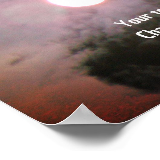 Bald Eagle Full Moonファンタジーテキストの追加 ポスター (角)