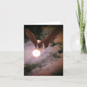 Bald Eagle Full Moon Fantasy Note カード (正面)