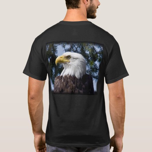 Bald Eagle Head – シャツ (裏面)