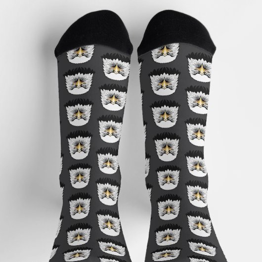 Bald eagle head ソックス (上部)