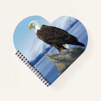Bald Eagle Heart Shaped ノートブック