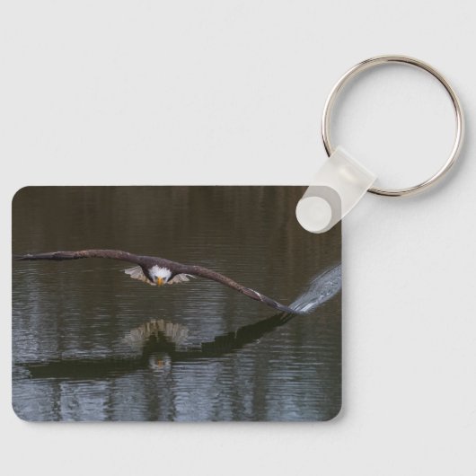Bald Eagle in Flight キーホルダー (正面)