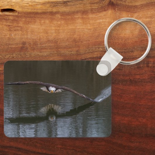 Bald Eagle in Flight キーホルダー (正面)