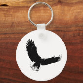 Bald Eagle in Flight キーホルダー (正面)