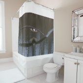 Bald Eagle in Flight シャワーカーテン (インサイチュ)