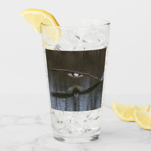 Bald Eagle in Flight タンブラーグラス (アイス正面)