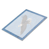 Bald eagle in flight ノートパッド (アングル)