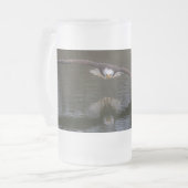 Bald Eagle in Flight フロストグラスビールジョッキ (正面左)