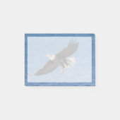Bald eagle in flight ポストイット (正面)