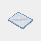 Bald eagle in flight ポストイット (アングル)