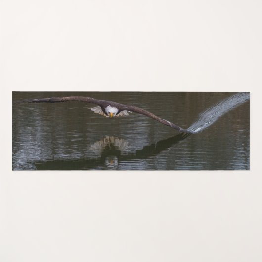 Bald Eagle in Flight ヨガマット (正面(横))