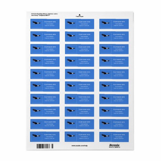 Bald Eagle in Flight ラベル (フルシート)