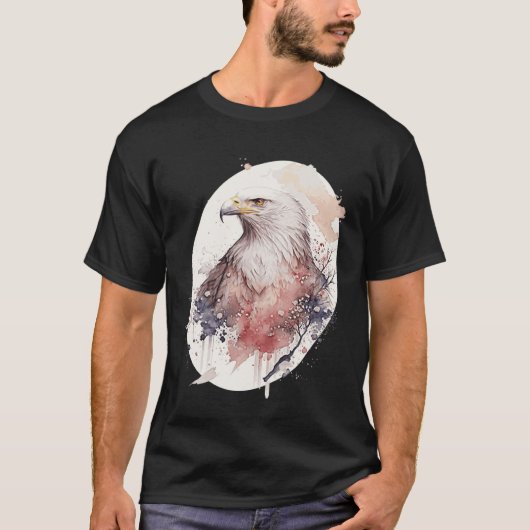 Bald Eagle Japanese Cherry Blossom Sakura Wildlife Tシャツ (正面)