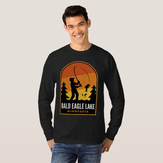 Bald Eagle Lake Minnesota Fishing Tシャツ (正面フル)