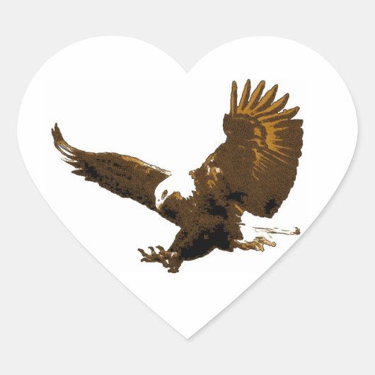 Bald Eagle Landingハートシール ハートシール (正面)
