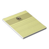 Bald Eagle Light Yellow Notepad ノートパッド (アングル)