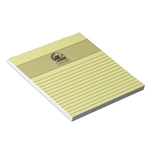 Bald Eagle Light Yellow Notepad ノートパッド (アングル)