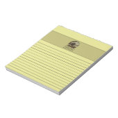 Bald Eagle Light Yellow Notepad ノートパッド (回転)