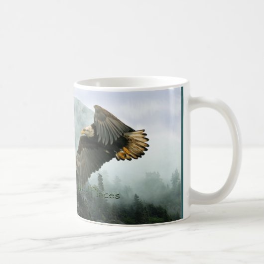 BALD EAGLE & MISTY FOREST Tea & Coffee Mug コーヒーマグカップ (右)
