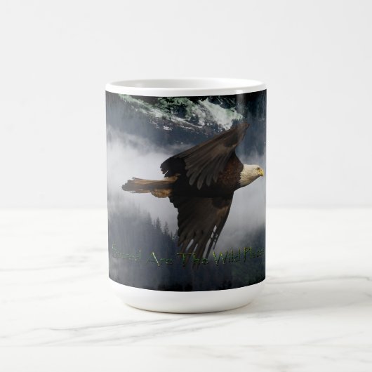 BALD EAGLE & MISTY FOREST Tea & Coffee Mug コーヒーマグカップ (中央)