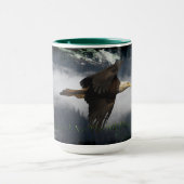 BALD EAGLE & MISTY FOREST Tea & Coffee Mug マグカップ (中央)