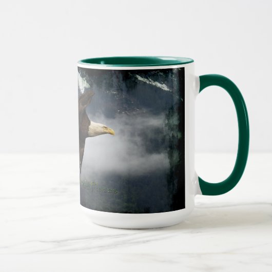 BALD EAGLE & MISTY FOREST Tea & Coffee Mug マグカップ (右)
