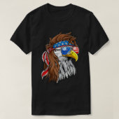 Bald Eagle Mullet Merica American Flag Patriotic 4 Tシャツ (デザイン正面)