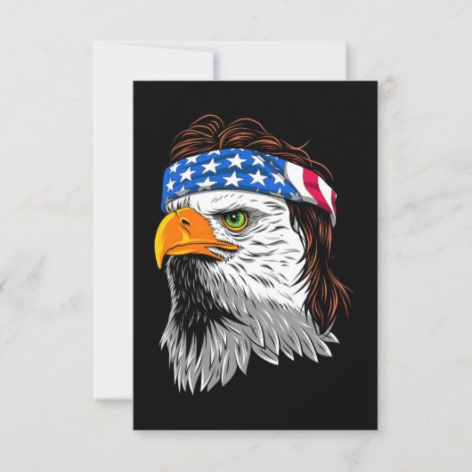 Bald Eagle Mullet USA 出欠カード (正面)