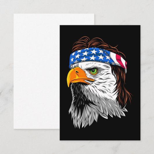 Bald Eagle Mullet USA 出欠カード (正面/裏面)