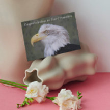 Bald Eagle Photo Promotion Congratulations Card