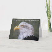 Bald Eagle Photo Promotion Congratulations Card カード (正面)