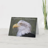 Bald Eagle Photo Promotion Congratulations Card カード (正面)