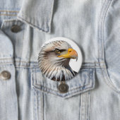 Bald Eagle Profile 缶バッジ (インサイチュ)