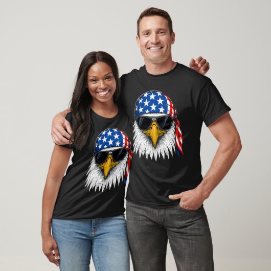 Bald Eagle Red White and Blue Independence Day Tシャツ (ユニセックス)