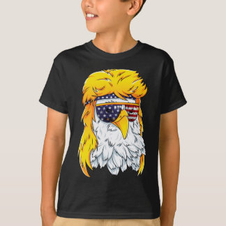 Bald Eagle Shirt 80s Mullet Eagle Aamerica Usa 4th Tシャツ