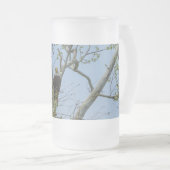 Bald Eagle Smile Frosted Glass Beer Mug フロストグラスビールジョッキ (正面右)