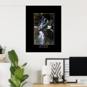 Bald Eagle, Spirit Bear & Water Fall Art Poster ポスター (ホームオフィス)