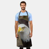 Bald Eagle Spirit – Bold Cooking Apron エプロン (着用した状態)