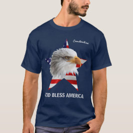 Bald Eagle、Star、Flagカスタマイズ可能な素敵 Tシャツ