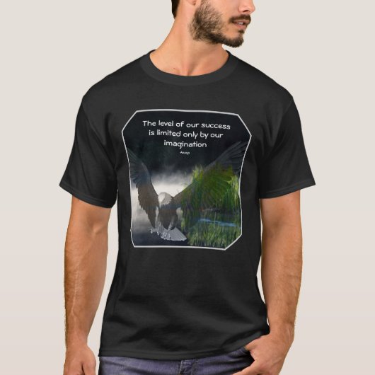 Bald Eagle Success Quote Inspirational Tシャツ (正面)