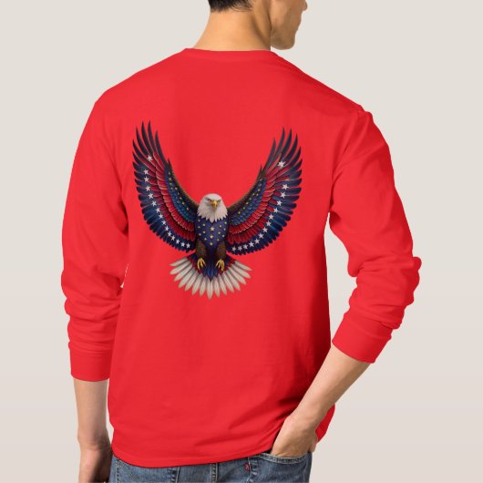 bald eagle tシャツ (裏面)