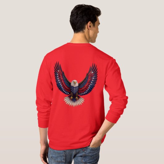 bald eagle tシャツ (裏面フル)