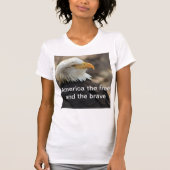 Bald Eagle  T-shirt  THE FREE AND THE BRAVE Tシャツ (正面)