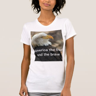 Bald Eagle  T-shirt  THE FREE AND THE BRAVE Tシャツ