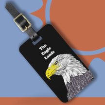 Bald Eagle - The Eagle Landsラゲッジタグ