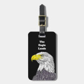 Bald Eagle - The Eagle Landsラゲッジタグ ラゲッジタグ (正面縦)