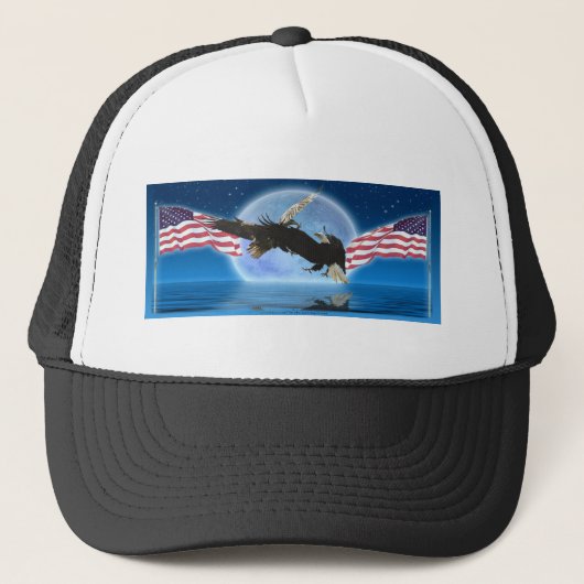 BALD EAGLE & US FLAGパトリオットシリーズ キャップ (正面)