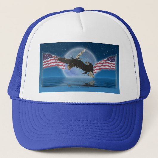 BALD EAGLE & US FLAGパトリオットシリーズ キャップ (正面)