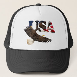 Bald Eagle & USA American Patriot Series Hat キャップ